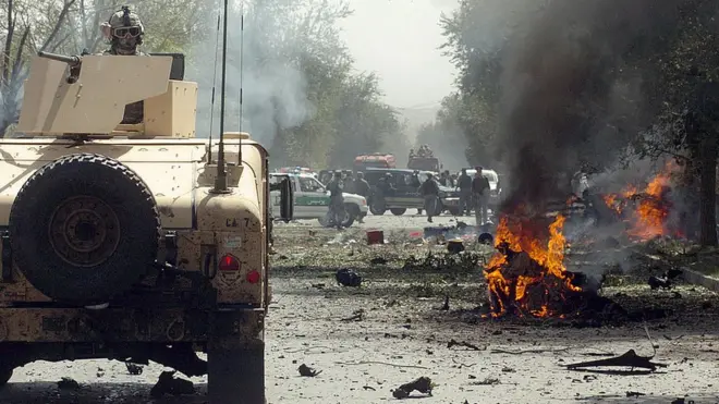 سپتامبر ۲۰۰۶، حمله یک خودرو انتحاری به کاروان نیروهای آمریکایی در کابل