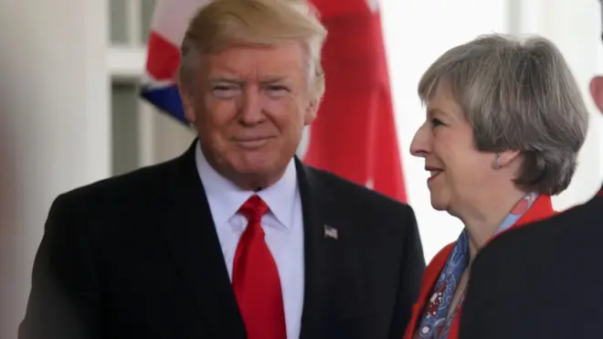 Британские журналисты, освещающие встречу Терезы Мэй и Дональда Трампа, столкнулись с неожиданной проблемой