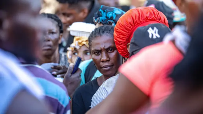 Haitianos esperan instrucciones tras ser deportados de República Dominicana en Belladere, Haití, el 11 de septiembre de 2024.
Mentor David Lorens/EPA-EFE/REX/Shutterstock (14714142c)