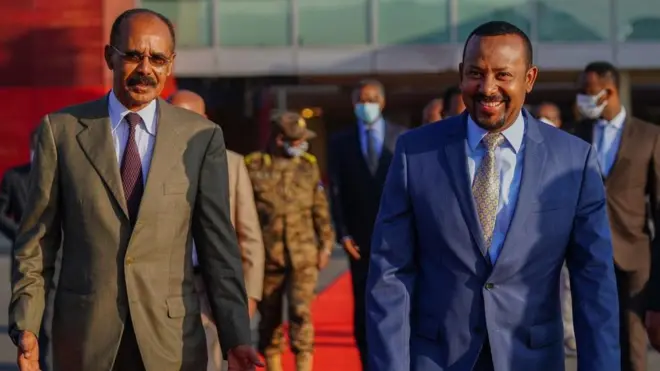 MM Abiy Ahimadiifi Pirezidant Isaayyaas Afawarqii