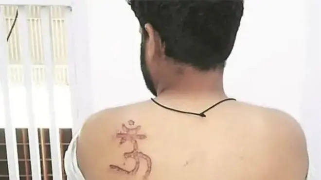 شبیر کی پیٹھ پر اوم