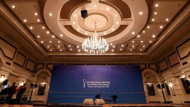 Тынчтык боюнча сүйлөшүүлөр Астанадагы "Rixos President Hotel" мейманканасында өтөт