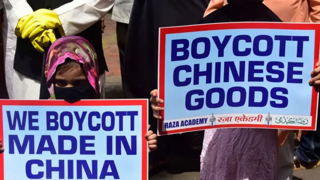 चीनी सामान के बहिष्कार की अपील