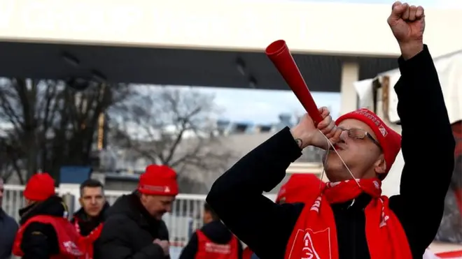 Workers staged warning strikes last week as part of their dispute