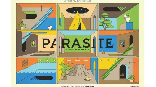 '기생충' 영국 포스터