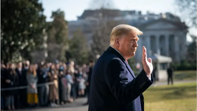 Tổng thống Donald Trump tại Nhà trắng hôm 12/01/2021