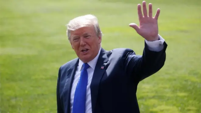 President Trump commented on the ongoing Kavanaugh investigation on the South Lawn of the White House