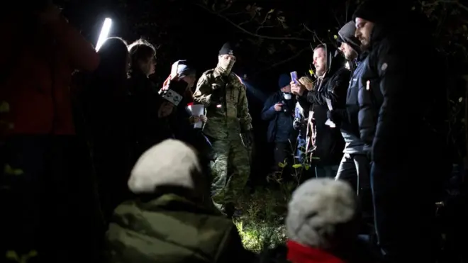 Polonya-Belarus sınırındaki göçmenler