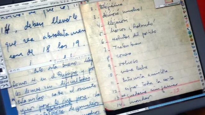 La CIA fotografió el diario pocas horas después de la muerte del Che.