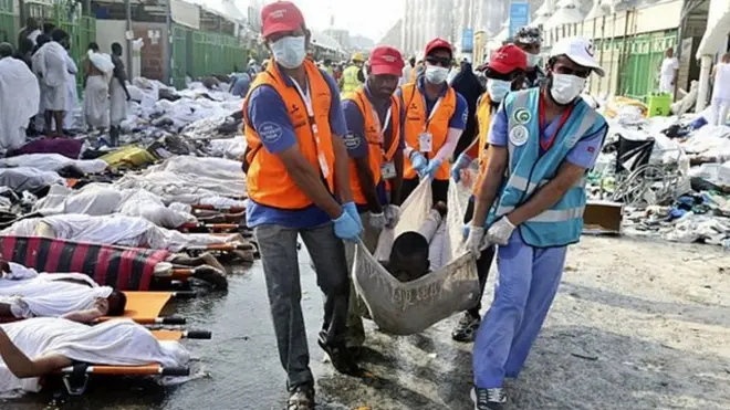 التدافع في منى عام 2015 أدى إلى مقتل العديد من الحجاج الإيرانيين