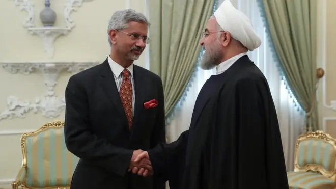 पूर्व ईरानी राष्ट्रपति डॉ हसन रूहानी के साथ भारतीय विदेश मंत्री एस जयशंकर