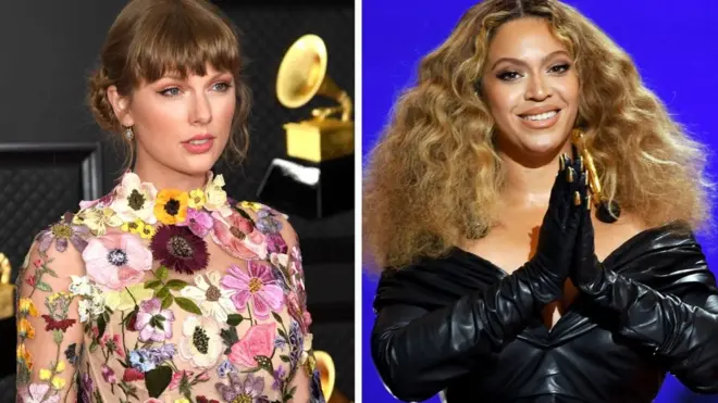 Taylor Swift and Beyoncé both attended the socially-distanced ceremony in Los Angeles
