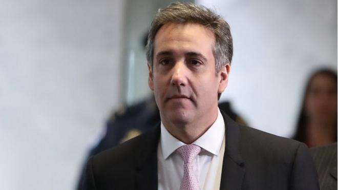 Michael Cohen, former attorney and fixer for President Donald Trump, arrives at the Hart Senate Office Building before testifying to the Senate Intelligence Committee on Capitol Hill on February 26, 2019 in Washington, DC