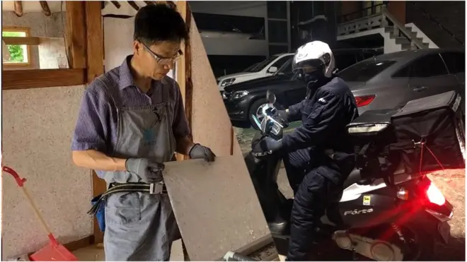 도배일을 하는 김삼철 목사와 카페 바리스타&배달 라이더를 하는 박병헌 목사