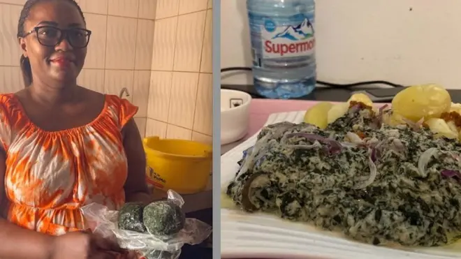 Maman Aline yerekana uko bategura 'ndole'