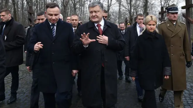 Порошенко і Дуда під час візиту до Харкова