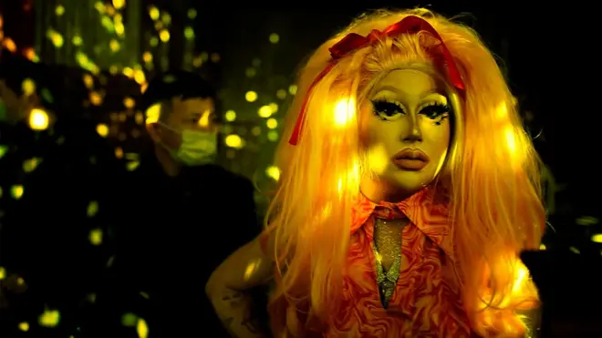 中國Voguing舞者參加上海的舞會