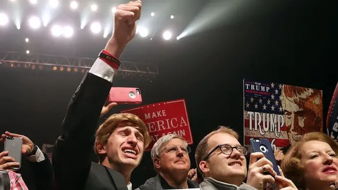 Los seguidores de Donald Trump han acudido masivamente a sus actos de campaña.