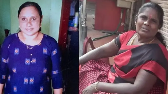 రోసలిన్ (ఎడమ), పద్మ (కుడి)