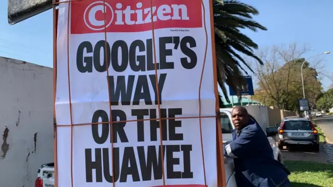 Newspaper headline