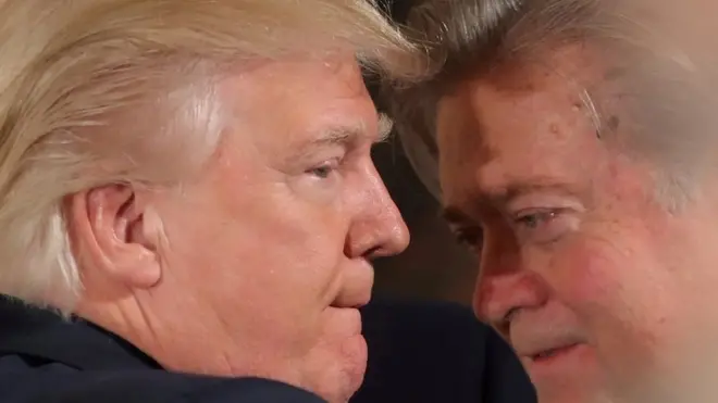 Donald Trump and Steve Bannon