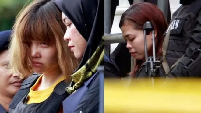 دونوں خواتین کو ملائیشیا کے دارالحکومت میں پولیس کے خصوصی دستوں کی حفاظت میں عدالت میں لایا گیا