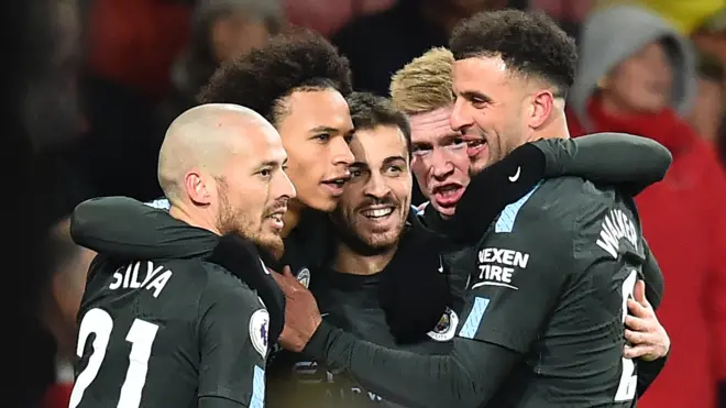 Manchester City celebrate