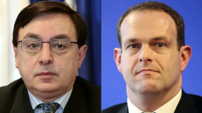 Jean-François Jalkh (solda) ve Steeve Briois