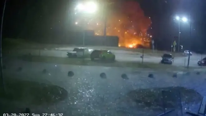 shopping centre in Kyiv was hit by a Russian missile