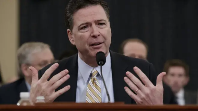 James Comey menjelaskan penyelidikan mencakup kaitan antara individu-individu dalam tim kampanye Trump dengan pemerintah Rusia.