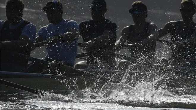 The Oxfrod boat crew training