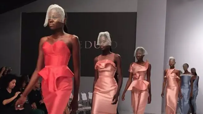 Models for Imad Eduso for Lagos Fashion and Design week 2017