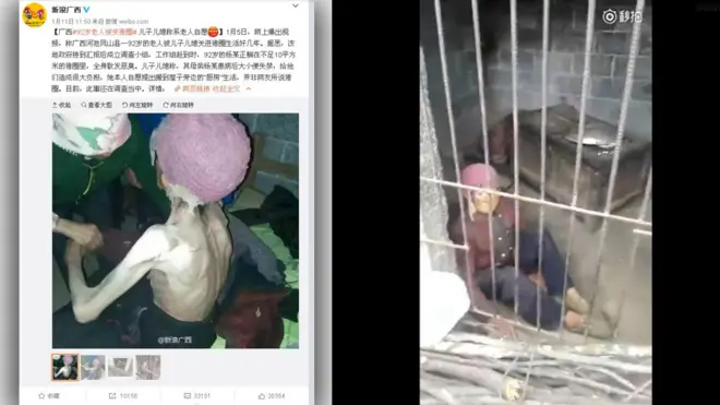 Pengguna media sosial bereaksi menanggapi foto-foto dan video Yang (kanan)