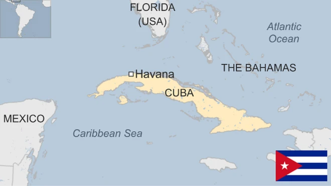 Map of Cuba