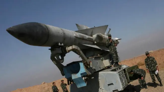 Makombora aina ya S-200, kama hili lililopigwa picha Iran, yanaweza kupaa umbali wa 300km