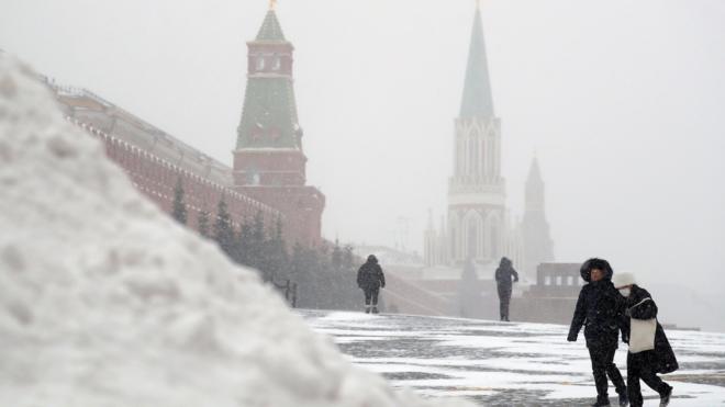 снег в Москве
