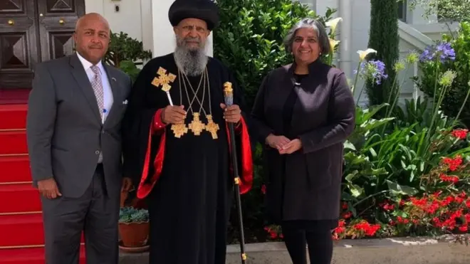 ኣቡነ ማትያስ: መግለጺኦም ድሕሪ ምውጽኡ ምስ ኣምባሳደር ኣመሪካ ኣብ ኢትዮጵያ ጊታ ፓሲ (የማን) ተራኺቦም