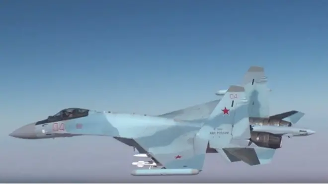 Стоп-кадр видео министерства обороны РФ