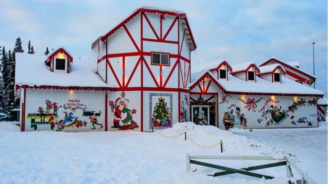 Casa de Santa Claus en Polo Norte, Alaska