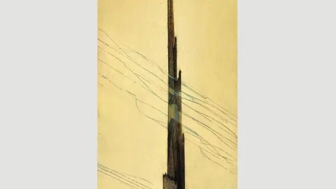 Illinois gedung bertingkat 528 lantai seharusnya memiliki lift "tenaga atom".