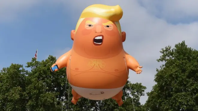 Donald Trump balloon Baby blimp acquired by Museum of London BBC News