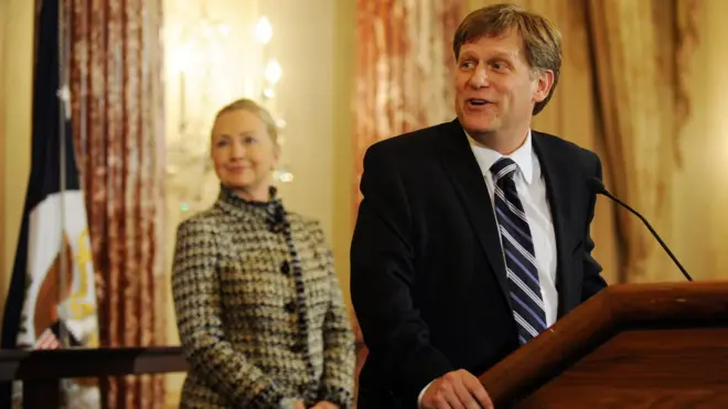 Макфол и Клинтон