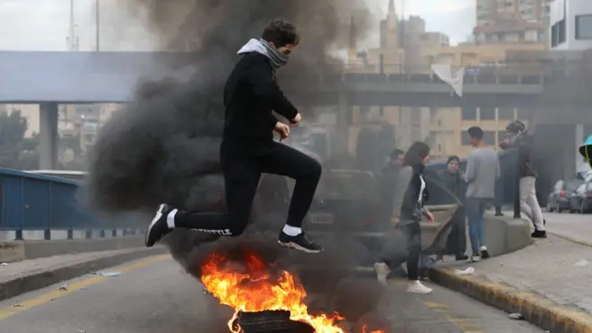 المظاهرات في لبنان