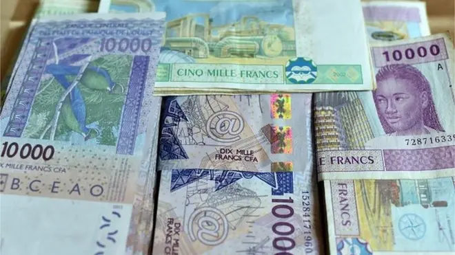 Les billets de franc CFA des Etats de l'Afrique de l'Ouest