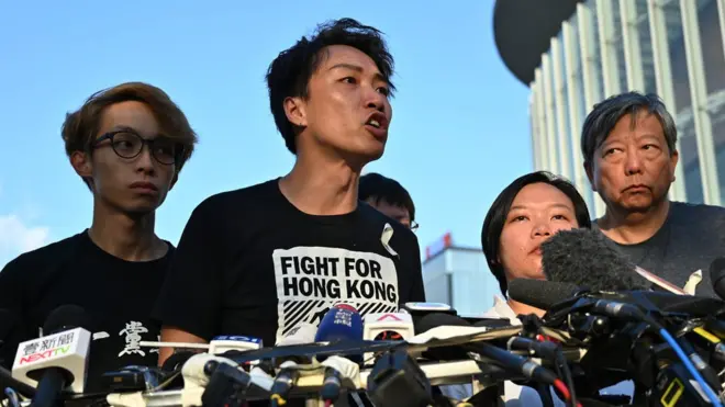 民間人權陣線多次舉辦遊行，岑子杰是這個組織的召集人。