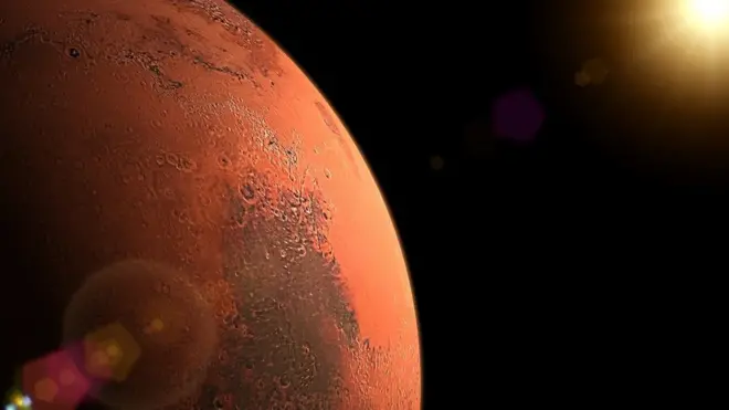 Mars'tan güneşin doğuşu