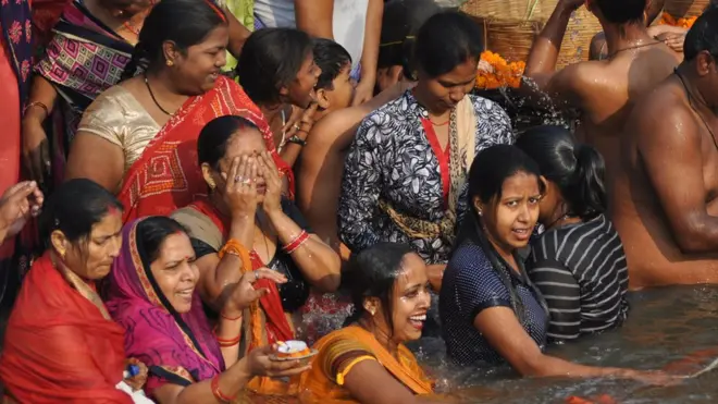 The river has a central role in Hindu beliefs