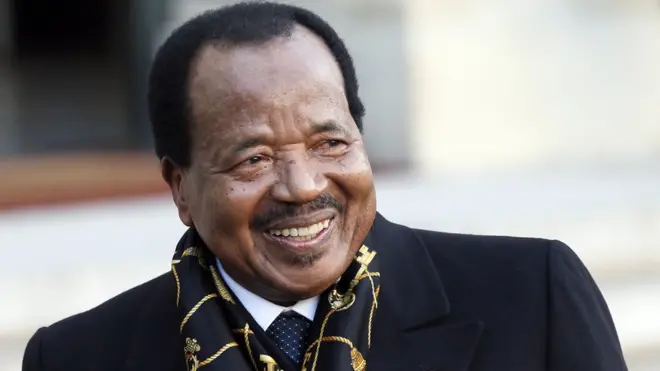Cameroon president Paul Biya