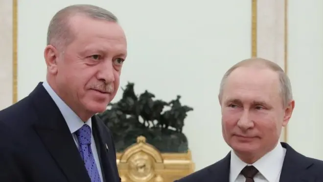BBC'nin Cumhurbaşkanı Erdoğan ve Rusya lideri Vladimir Putin arasında yapılan görüşme hakkında edindiği bilgilere göre, Putin, Ukrayna'nın doğusundaki ayrılıkçı bölgelerin de Kırım gibi Rusya'ya katılmasını istiyor. Putin, bu görüşmede, Zelenskiy ile yüz yüze görüşebileceğini de ifade etti.