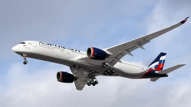 один из самолетов Airbus A350, эксплуатируемых "Аэрофлотом"